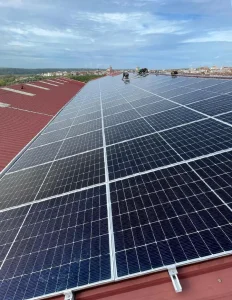 Detalle Instalación de comunidad solar de Coria, Cáceres